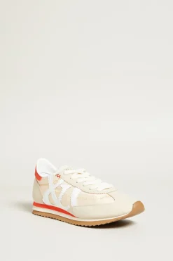 Sneakers con cuciture - Beige