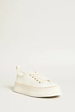 Sneakers con platform - Bianco Panna