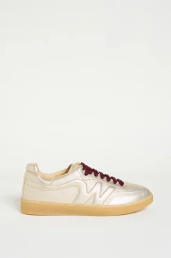Sneakers in nappa laminata - Oro