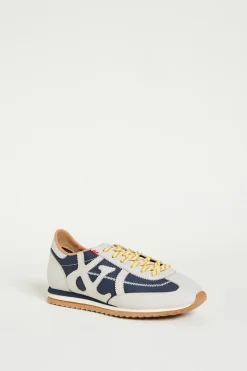 Sneakers in tessuto - Bianco Blu