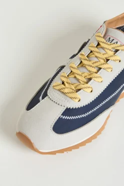 Sneakers in tessuto - Bianco Blu