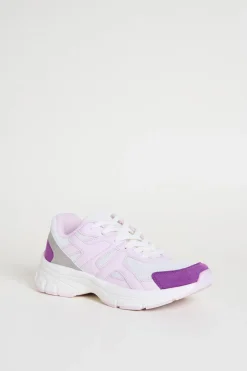 Sneakers in tessuto tecnico a rete - Lilla