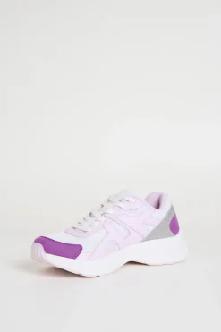 Sneakers in tessuto tecnico a rete - Lilla