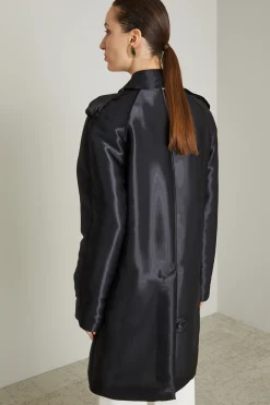 Soprabito in organza - Nero