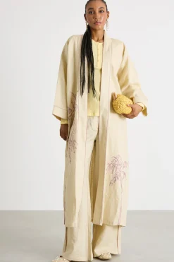 Soprabito ricamato - Beige Rosa