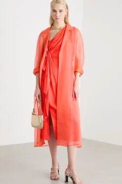 Spolverino in organza - Arancione