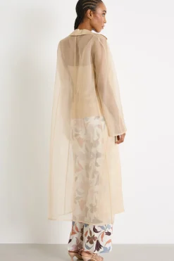 Spolverino in organza - Beige