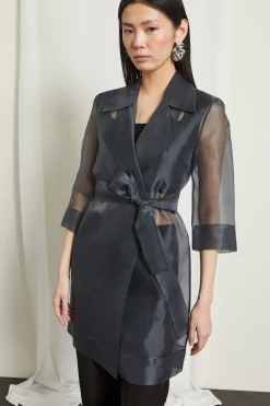 Spolverino in organza - Blu