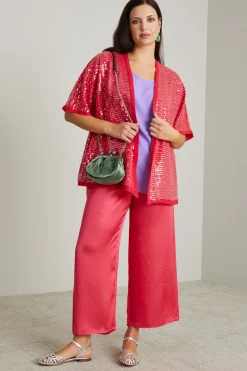 Spolverino in paillettes - Corallo