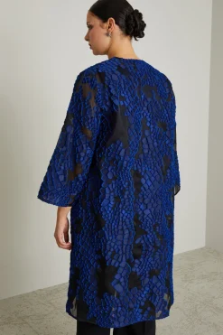 Spolverino in seta fil coupé - Nero Bluette