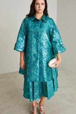 Spolverino jacquard - Verde