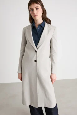 Spolverino monopetto - Grigio