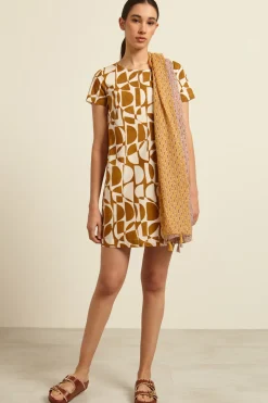 Stola con nappe - Senape Lilla