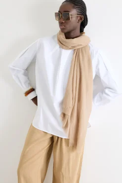 Stola crepe leggera - Cammello
