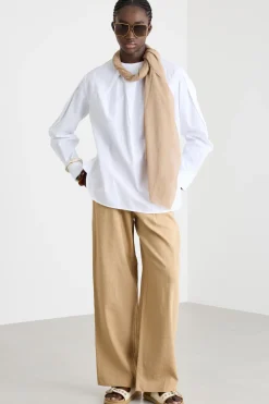Stola crepe leggera - Cammello