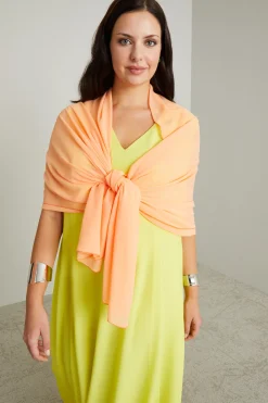 Stola in georgette - Arancione