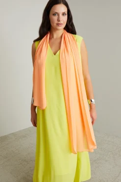 Stola in georgette - Arancione