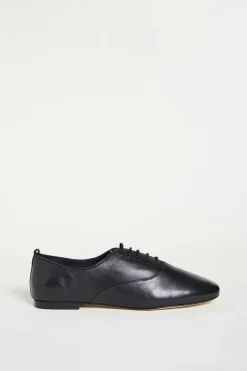 Stringate in pelle - Nero