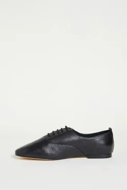 Stringate in pelle - Nero