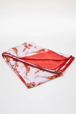 Telo da mare stampato - Rosa Rosso