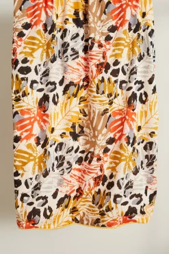Telo mare con pon pon - Giallo Beige