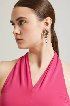 Top in jersey - Fucsia