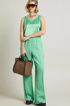 Top in jersey - Verde Menta