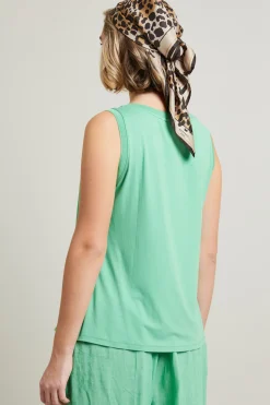 Top in jersey - Verde Menta
