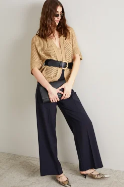 Top in maglia lurex - Oro