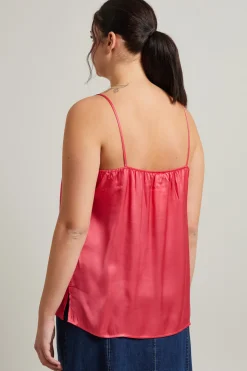 Top in raso - Rosa