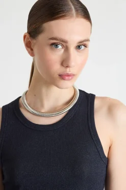 Top a costine - Blu