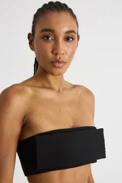 Top a fascia - Nero