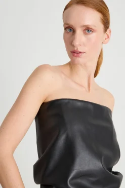 Top a fascia - Nero