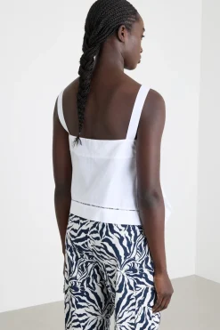 Top a fazzoletto - Bianco