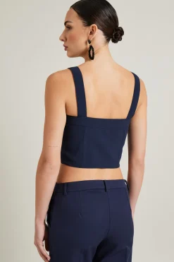Top bustier - Blu