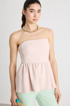 Top bustier in sablé - Rosa