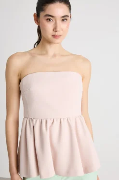 Top bustier in sablé - Rosa