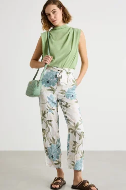 Top con collo alto - Verde