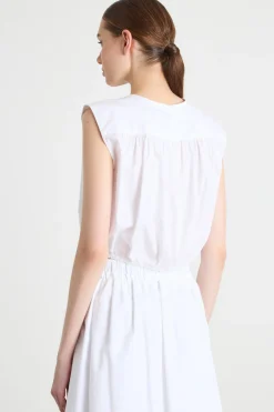 Top con coulisse - Bianco