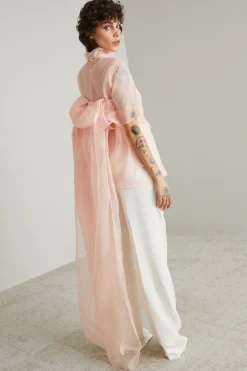 Top con fasce lunghe - Rosa Polvere