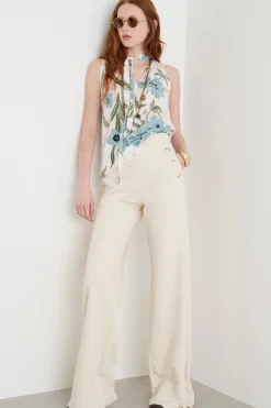 Top con fiocco - Bianco