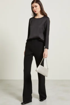 Top con maniche lunghe - Nero