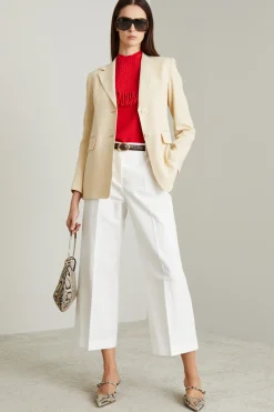 Top con motivo intrecciato - Rosso