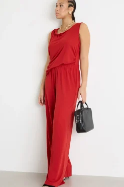 Top con torchon - Rosso