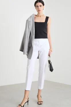 Top crop in maglia - Nero