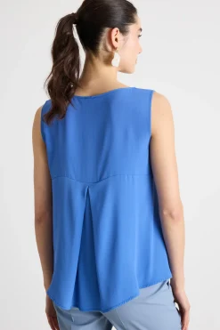 Top fluido asimmetrico - Blu