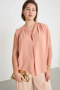 Top in cady leggero - Rosa