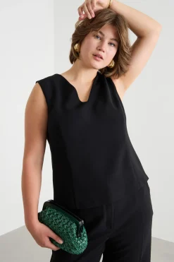 Top in cady - Nero