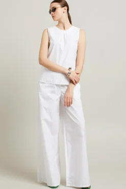 Top in cotone - Bianco