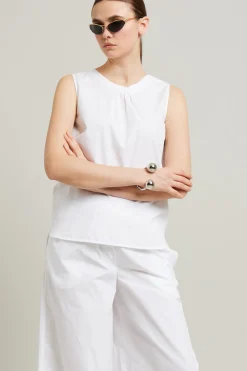 Top in cotone - Bianco